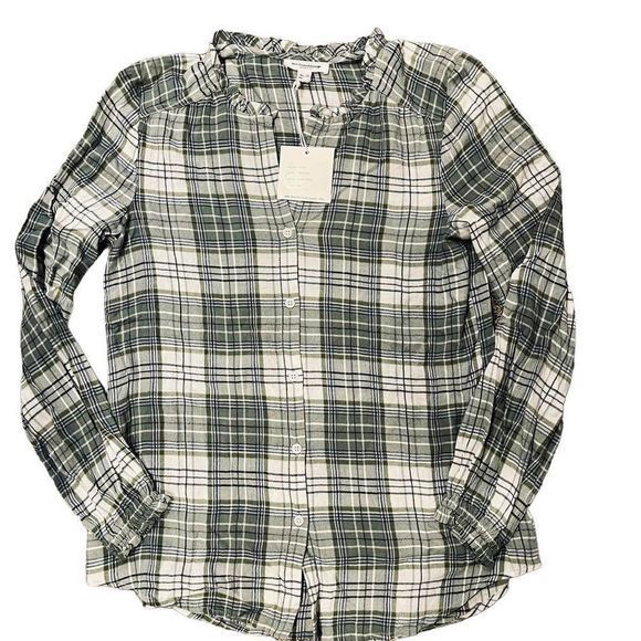 NEW Beach Lunch Lounge Ella Bok Choy Oversized Button Up Blouse Top — XS to M - Picture 12 of 12